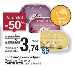 BonpreuEsclat CARTE D'OR Gelat Les Desserts oferta