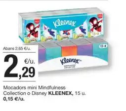 BonpreuEsclat KLEENX Mocadors mini Mindfulness Collection o Disney oferta