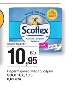 BonpreuEsclat SCOTTEX Papier higienic Mega 2 capes oferta