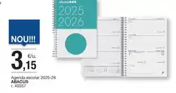 BonpreuEsclat ABACUS Agenda escolar 2025-26 oferta