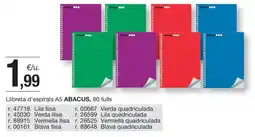 BonpreuEsclat ABACUS Llibreta d'espirals A5 oferta