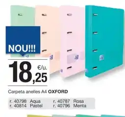 BonpreuEsclat OXFORD Carpeta anelles A4 oferta