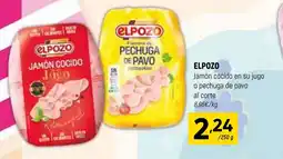 Coviran ELPOZO Jamón cocido en su jugo o pechuga de pavo oferta