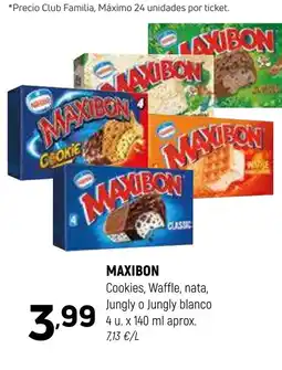 Coviran MAXIBON Cookies, Waffle, nata, Jungly o Jungly blanco oferta