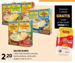Coviran GALLINA BLANCA Caldo casero puchero, pescado, cocido, verduras, carne, pollo original o bajo en sal oferta