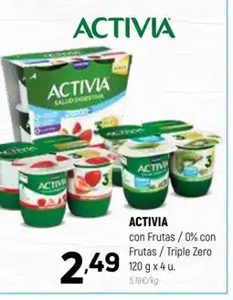 Coviran ACTIVIA con Frutas / 0% con Frutas / Triple Zero oferta