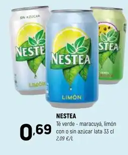 Coviran NESTEA Té verde - maracuyá, limón con o sin azúcar lata oferta