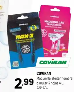 Coviran COVIRAN Maquinilla afeitar hombre o mujer 3 hojas oferta