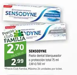 Coviran SENSODYNE Pasta dental blanqueador o protección total oferta