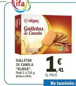 E.Leclerc ELIGES Galletas de canela oferta