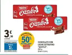 E.Leclerc NESTLÉ Chocolate con leche extrafino oferta