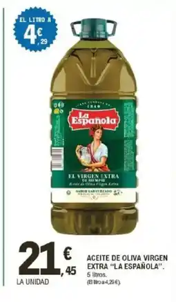E.Leclerc LA ESPAÑOLA Aceite de oliva virgen extra oferta