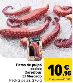 Carrefour Market Patas de pulpo cocido Carrefour El Mercado oferta