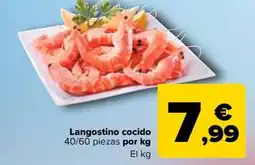 Carrefour Market Langostino cocido 40/60 piezas oferta