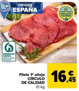 Carrefour Market CÍRCULO DE CALIDAD Filete 1ª añojo oferta