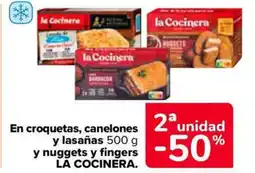 Carrefour Market LA COCINERA En croquetas, canelones y lasañas y nuggets y fingers oferta