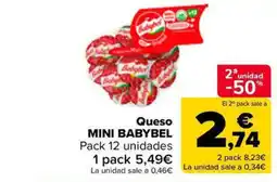 Carrefour Market MINI BABYBEL Queso oferta