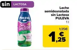 Carrefour Market PULEVA Leche semidesnatada sin Lactosa oferta