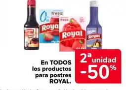 Carrefour Market ROYAL En todos los productos para postres oferta