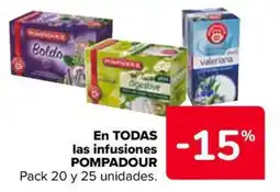 Carrefour Market POMPADOUR En todas las infusiones oferta