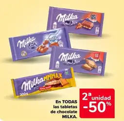 Carrefour Market MILKA En todas las tabletas de chocolate oferta