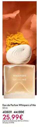 Oriflame Eau de parfum whispers of me oferta
