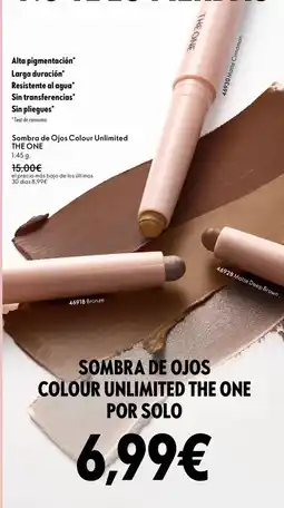 Oriflame Sombra de ojos colour unlimited the por solo oferta