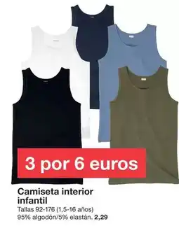 Zeeman Camiseta interior infantil oferta