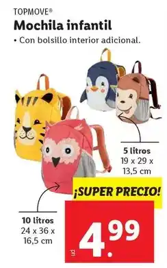 Ocine Top move - mochila infantil oferta