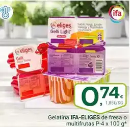 Supermercados Dani IFA ELIGES Gelatina de fresa o multifrutas oferta