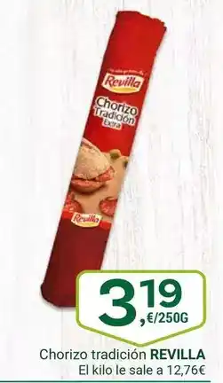 Supermercados Dani REVILLA Chorizo tradición oferta