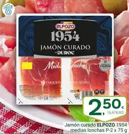 Supermercados Dani ELPOZO Jamón curado 1954 medias lonchas oferta
