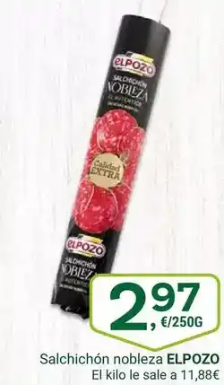 Supermercados Dani ELPOZO Salchichón nobleza oferta