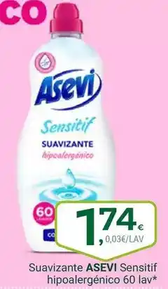 Supermercados Dani ASEVI Suavizante Sensitif hipoalergénico 60 lav oferta