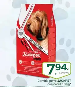 Supermercados Dani JACKPET Comida perro con carne oferta