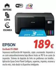 Zbitt Epson - ecotank et-2860 oferta