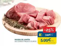 Cash Ecofamilia Magro de jamon de cerdo fresco duroc oferta
