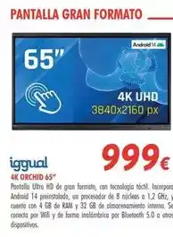 Zbitt Iggual - 4k orchid 65 oferta