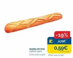 Cash Ecofamilia Barra de pan oferta