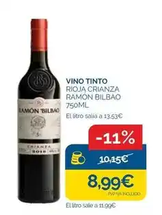Cash Ecofamilia Ramón bilbao - vino tinto rioja crianza oferta