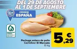Carrefour Market Carrefour - pechuga entera de pollo el mercado oferta