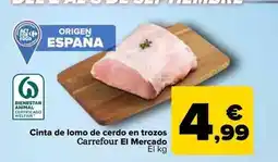 Carrefour Market Carrefour - cinta de lomo de cerdo en trozos oferta