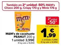 Carrefour Market M&m's - de cacahuete oferta