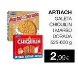 Plusfresc Artiach - galleta chiquilin i marbu dorada oferta