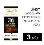 Plusfresc Lindt - xocolata excellence negra 70% oferta
