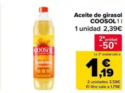 Carrefour Market COOSOL Aceite de girasol oferta
