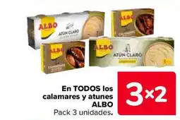 Carrefour Market ALBO En todos los calamares y atunes oferta