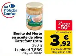 Carrefour Market Bonito del Norte en aceite de oliva Carrefour Extra oferta