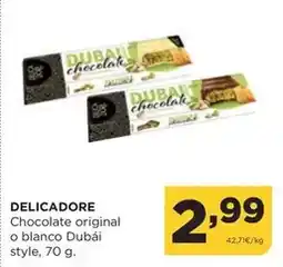 Alimerka Delicadore - chocolate original o blanco dubai oferta