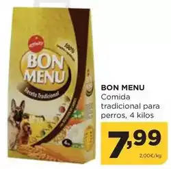 Alimerka Bon menu - comida tradicional para perros oferta